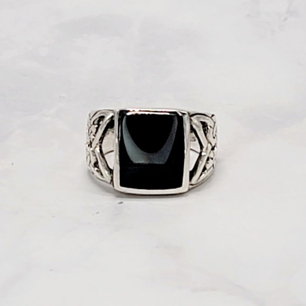 Black Stone Ring