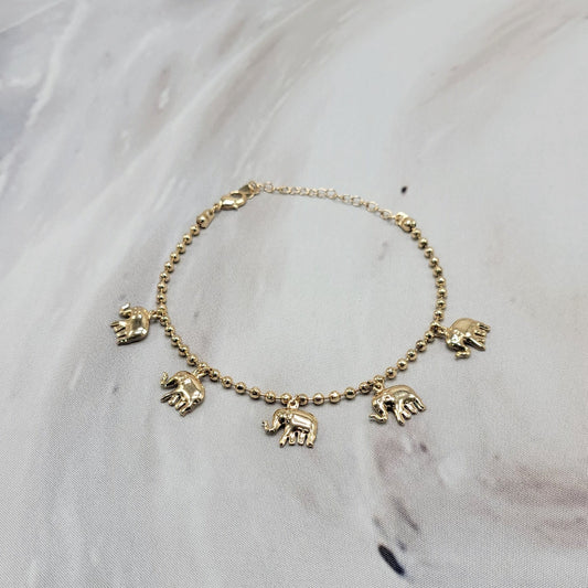 Beaded Elephant Anklet