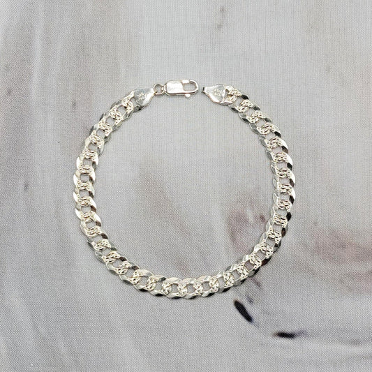 Pave Flat Curb Bracelet