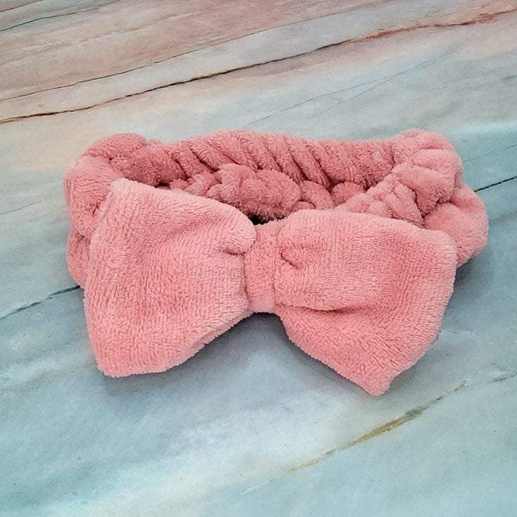 Spa Elastic Headband With Bow.