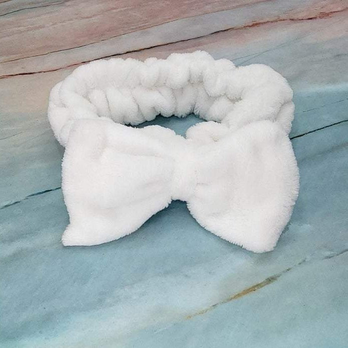 Spa Elastic Headband With Bow.