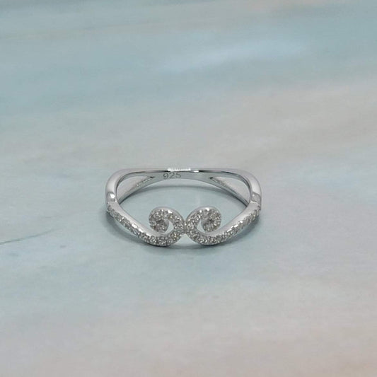 Linked Vines CZ Ring