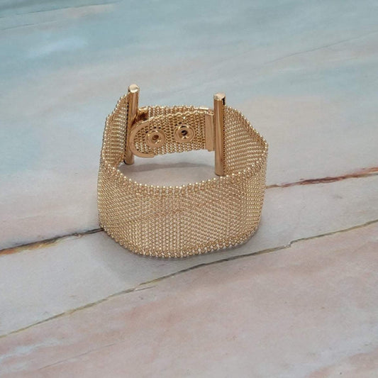 Wide Mesh Bracelet